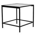 BEISTELLTISCH 40/40/40 cm Schwarz quadratisch  - Schwarz, Basics, Glas/Metall (40/40/40cm) - Xora