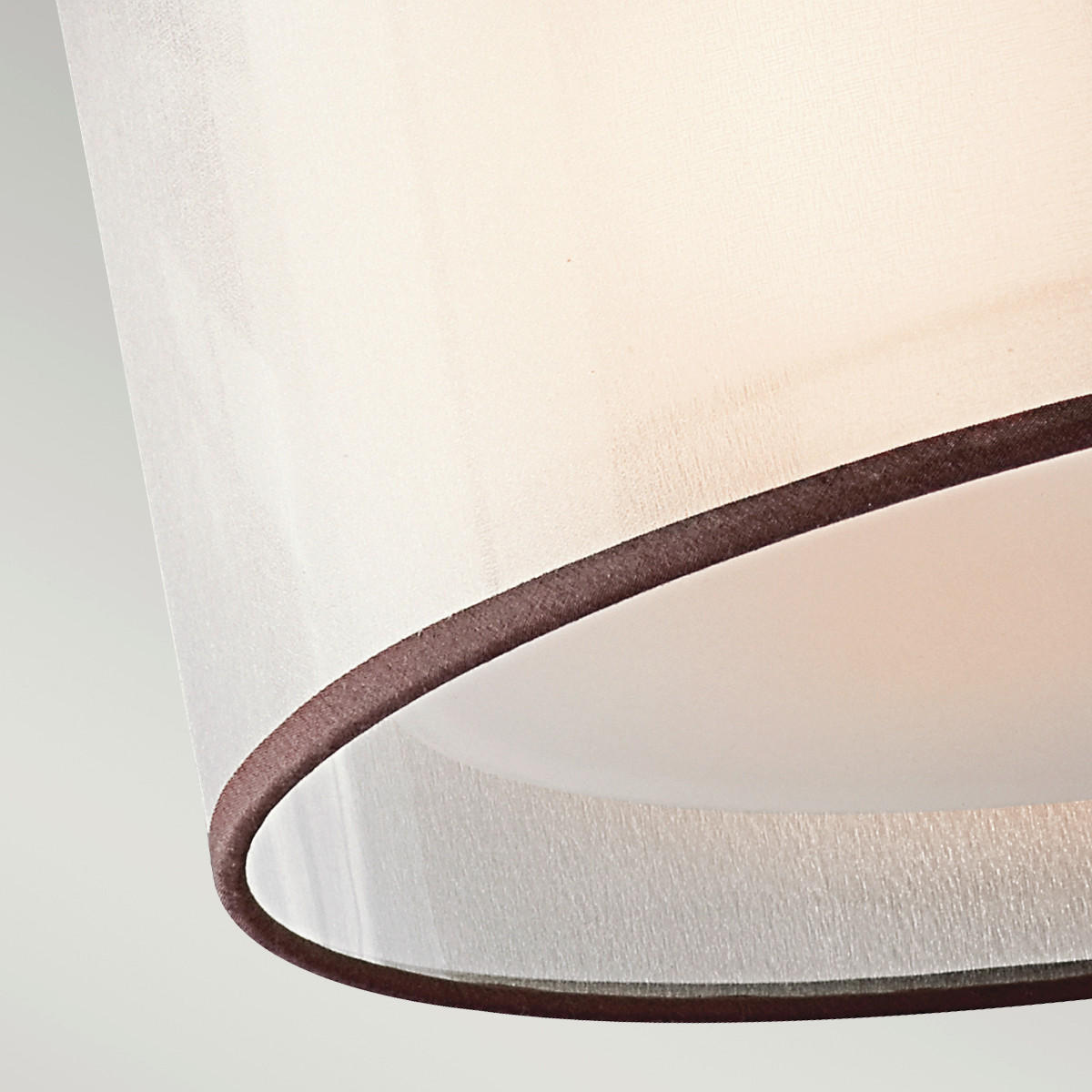 TAKLAMPA Elstead Lacey 38.1/27.8 cm  - bronsfärgad/mörkbrun, Romantik / Lanthus, metall/glas (38.1/27.8cm) - Elstead Lighting