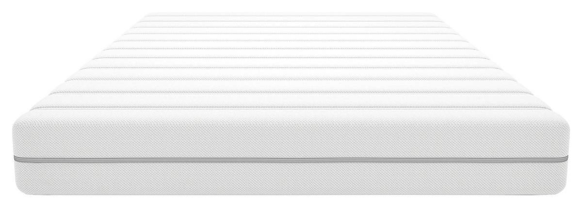 TASCHENFEDERKERNMATRATZE Slow H3/H4 160/200 cm Höhe ca. 18 cm  H3 + H4 = fest + sehr fest  - Weiss, Basics, Textil (160/200cm) - Livetastic