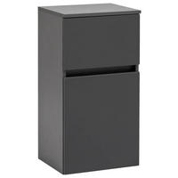 SPODNÍ SKŘÍŇKA, barvy grafitu, 40/79/35 cm - šedá/barvy stříbra, Konvenční, kompozitní dřevo (40/79/35cm) - Held