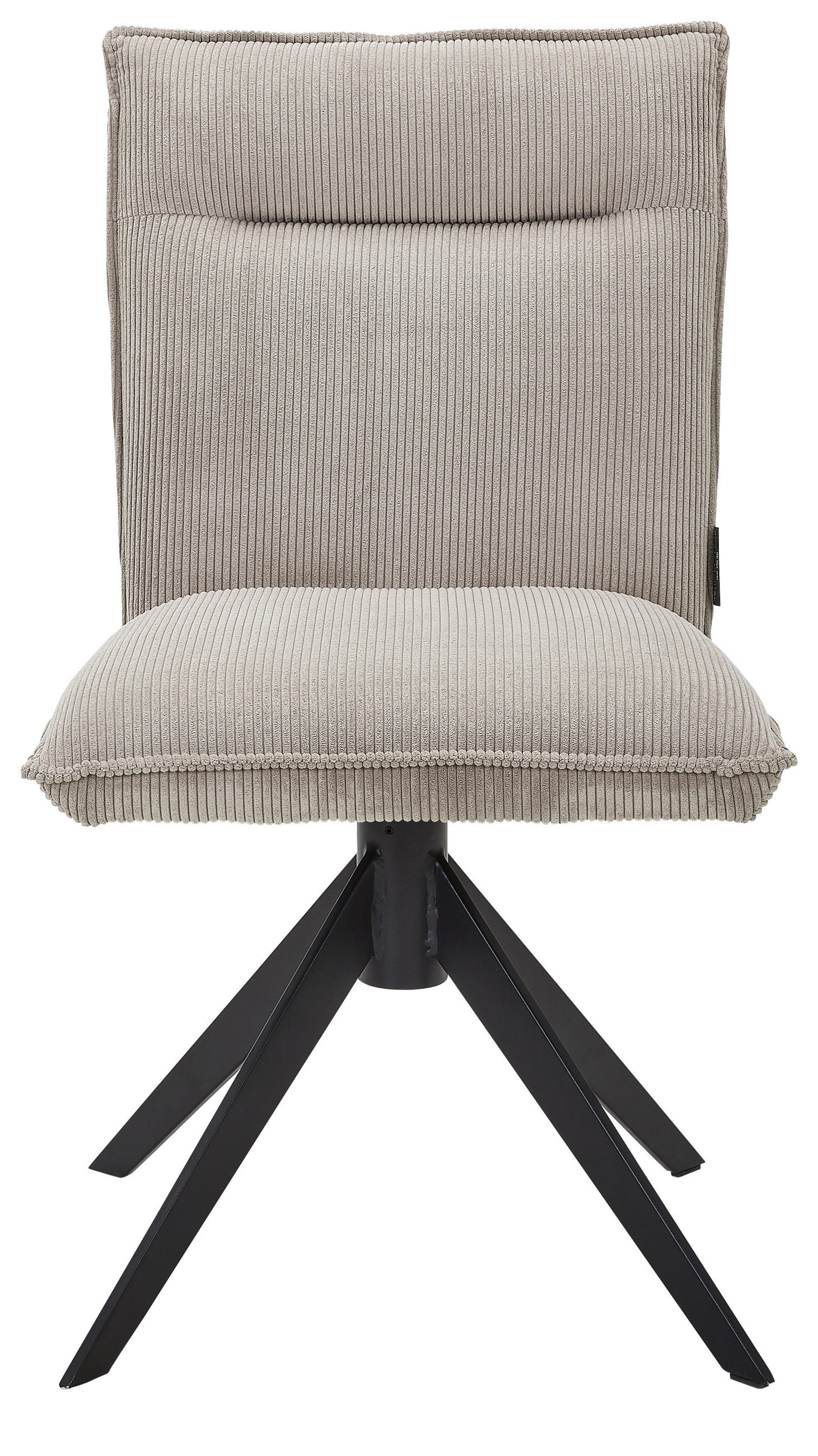 STUHL - Ecru/Schwarz, Design, Textil/Metall (47/87/62cm) - Johann Jakob