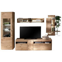 WOHNWAND  in Eichefarben 310/208/50 cm  - Eichefarben, Design, Glas/Holz (310/208/50cm) - Livetastic