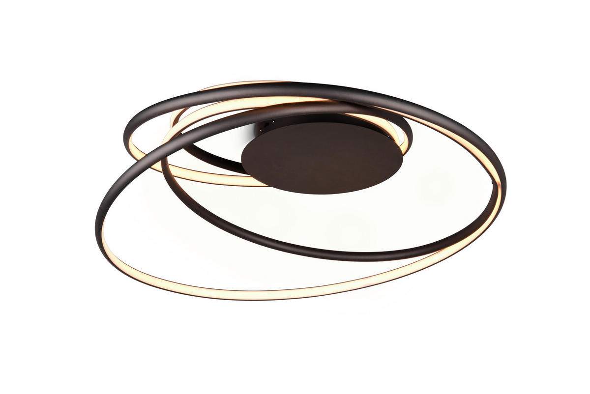 LED-DECKENLEUCHTE  72/35 cm    - Schwarz, Design, Metall (72/35cm) - Trio Leuchten