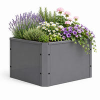 HOCHBEET - Schwarz, Modern, Metall (50/30/40cm)