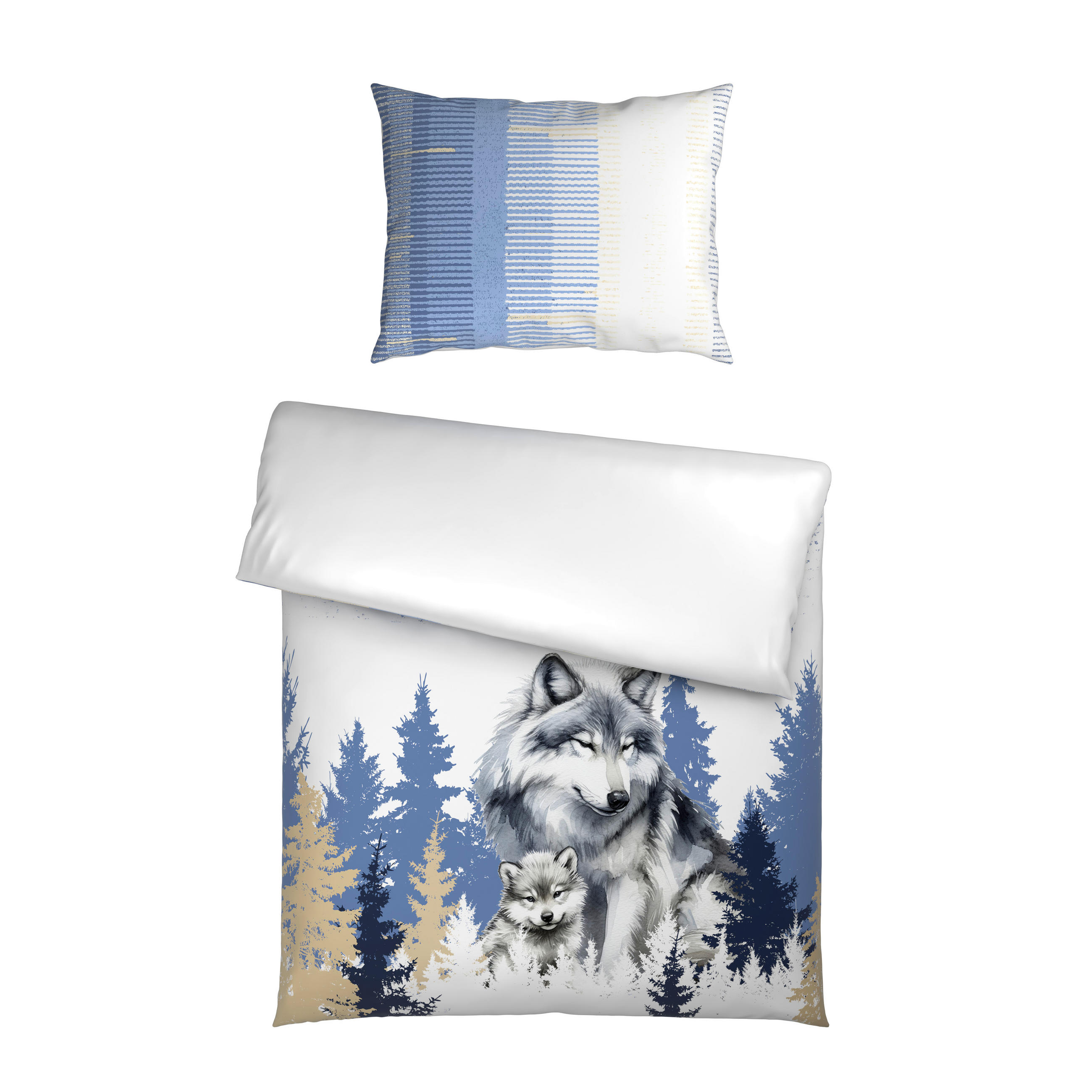 WENDEBETTWÄSCHE 2-teilig Satin 140/200 cm  - Multicolor, Textil (140/200cm) - Esposa