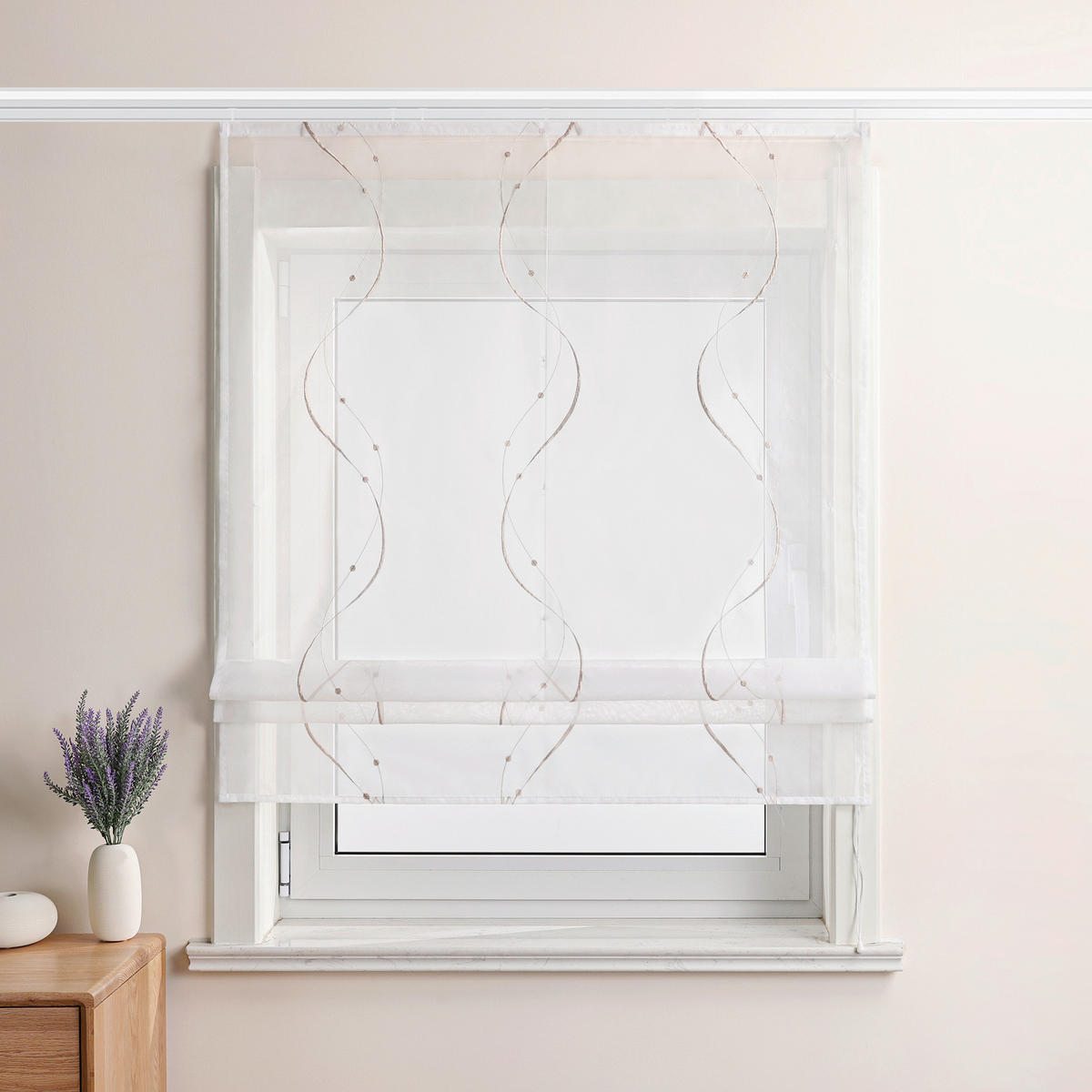 FALTROLLO  transparent  120/140 cm    - Weiß Hochglanz, Basics, Textil (120/140cm)