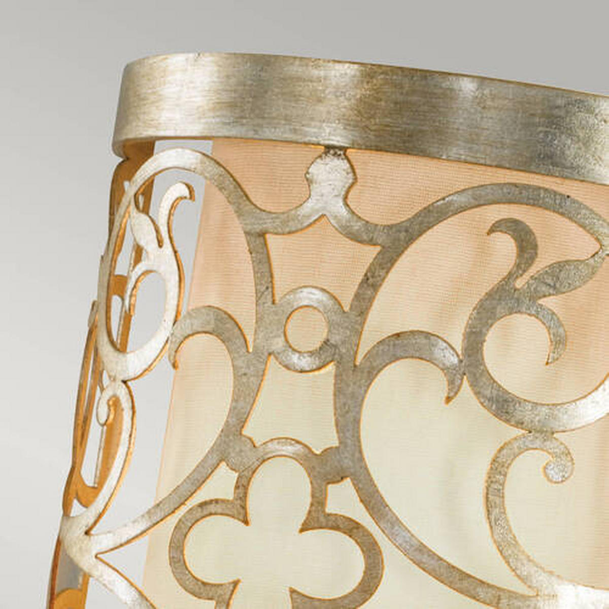 STENSKA SVETILKA  Elstead Arabesque ///220-240 V/E14 - zlate barve/srebrne barve, Basics, kovina (19,7/9,9/24,1cm) - Elstead Lighting