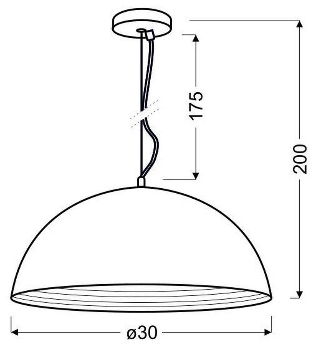 HÄNGELEUCHTE 30/30/200 cm   - Chromfarben, Basics, Metall (30/30/200cm)