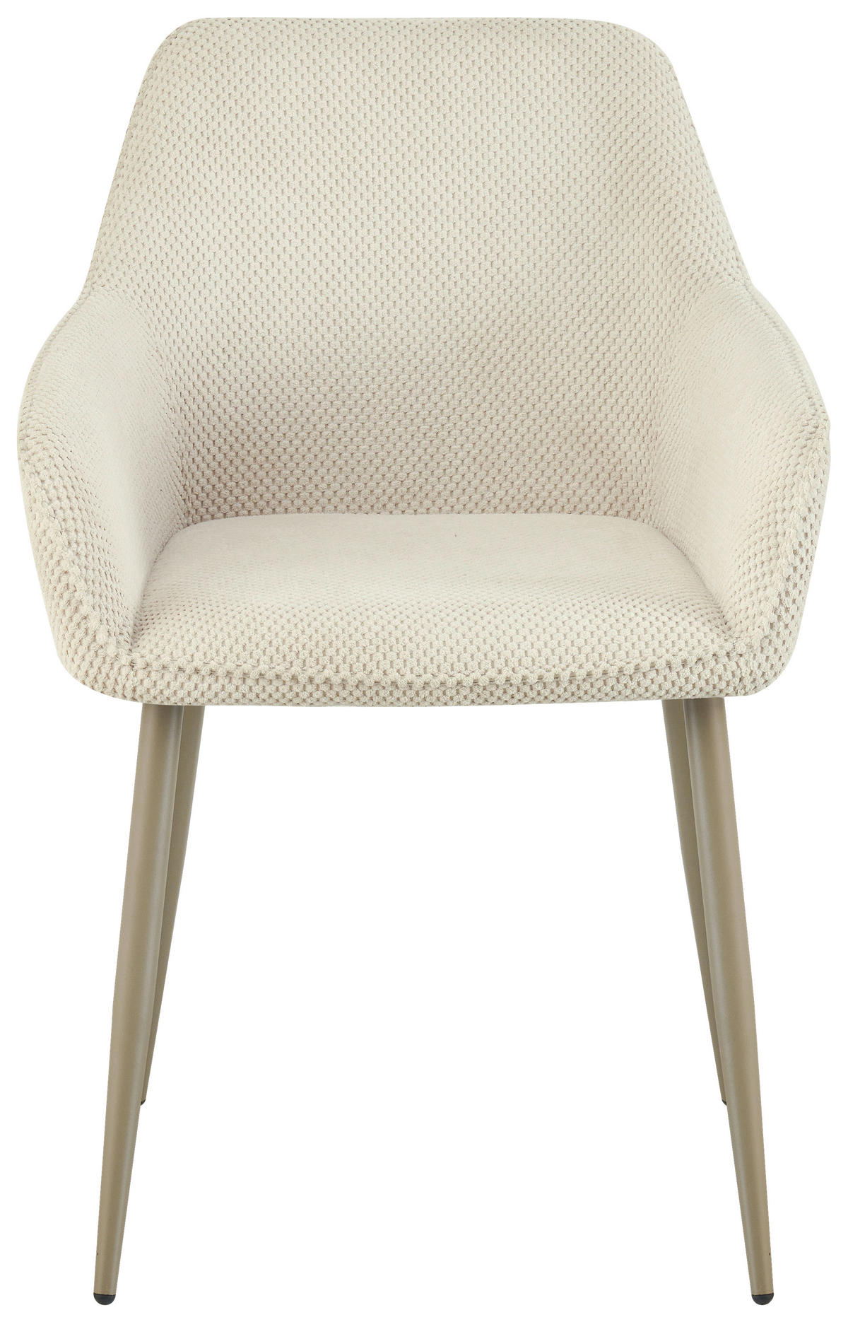 ARMLEHNSTUHL  in Eisen Webstoff  - Beige, KONVENTIONELL, Textil/Metall (56/81/61cm) - MID.YOU
