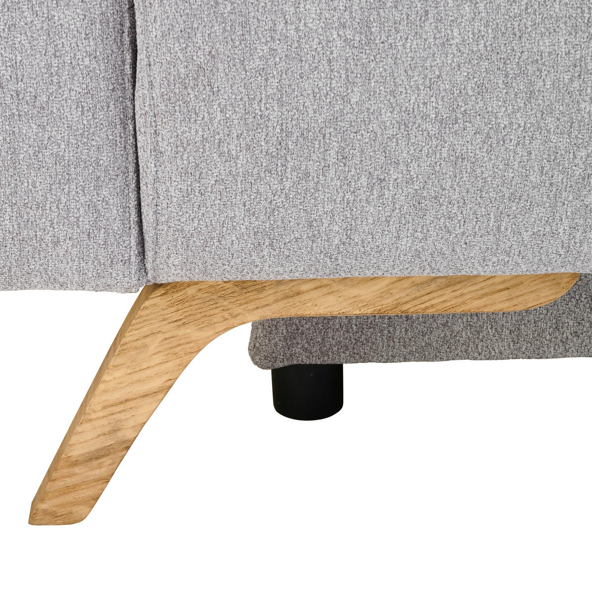 SOFA LEŽAJ siva  - siva, Dizajnerski, tekstil/drvo (202/90/90cm) - Novel