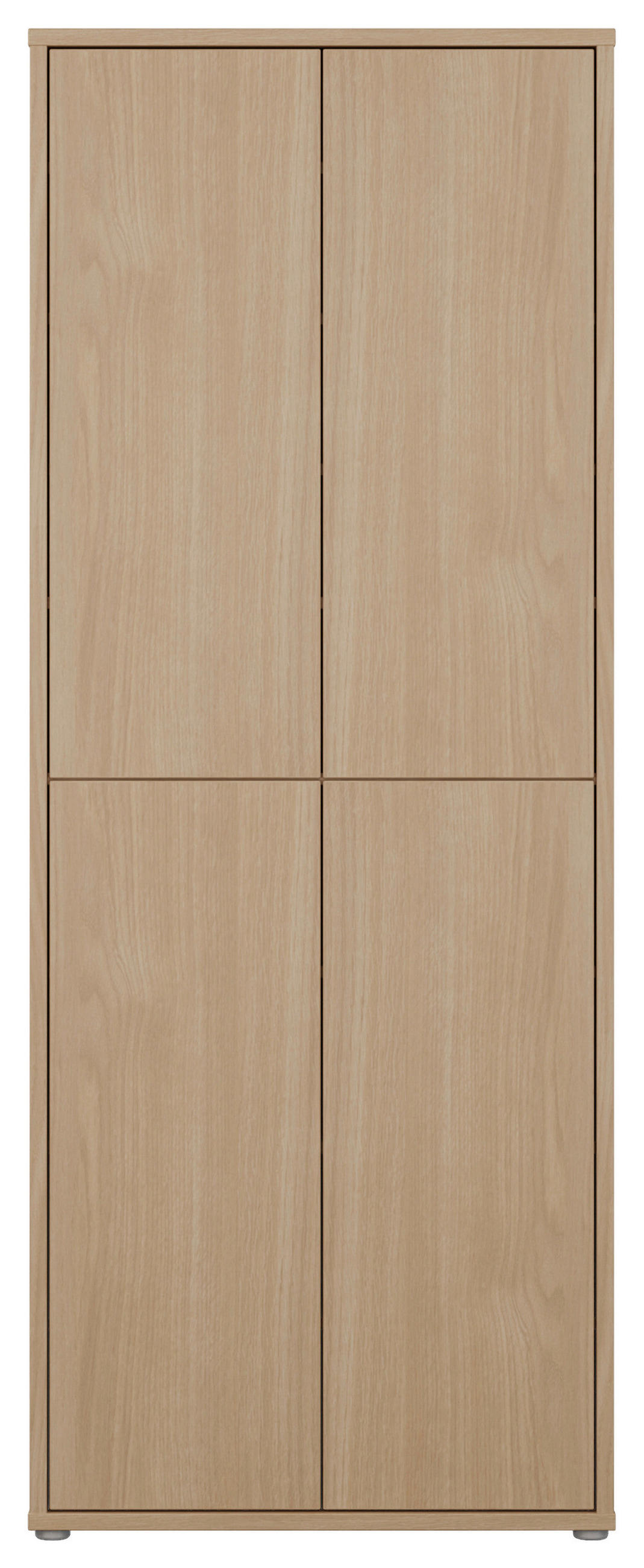 SCHUHSCHRANK Eichefarben  - Eichefarben/Grau, MODERN, Holzwerkstoff/Kunststoff (74,5/191.9/34,9cm) - Carryhome