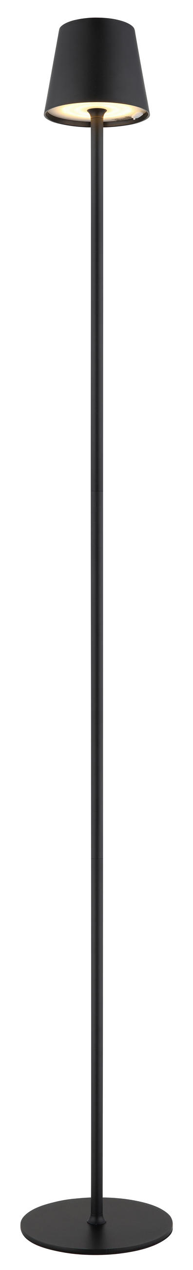 PORTABEL GOLVLAMPA  16/120 cm   - opal/svart, Basics, metall/textil (16/120cm) - Globo