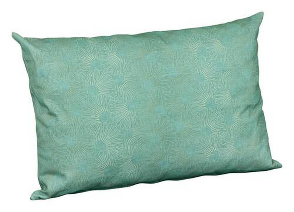 ZIERKISSEN in Türkis Graphik 60/40 cm  - Türkis, Design, Textil (60/40cm)