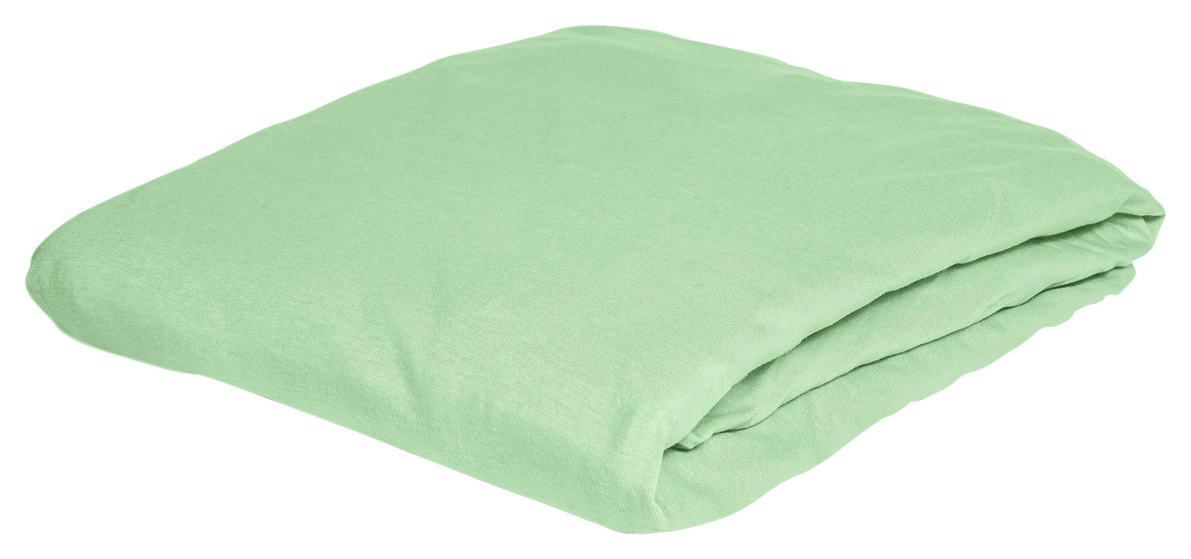 SPANNBETTTUCH Jersey  - Jadegrün, KONVENTIONELL, Textil (190/200cm) - Irisette
