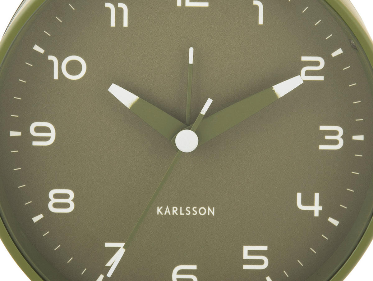 WECKER  Smaragdgrün  - Smaragdgrün, Basics, Metall (5/11/12cm) - Karlsson