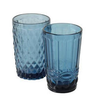 DRICKSGLAS  - blå, Basics, glas (8/13cm)