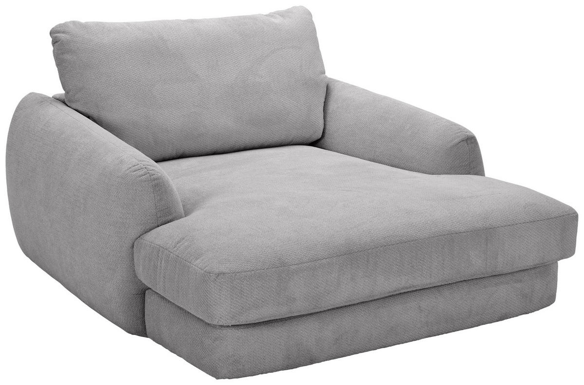 XXL-SESSEL - Schwarz/Grau, KONVENTIONELL, Kunststoff/Textil (132/81/158cm) - Carryhome