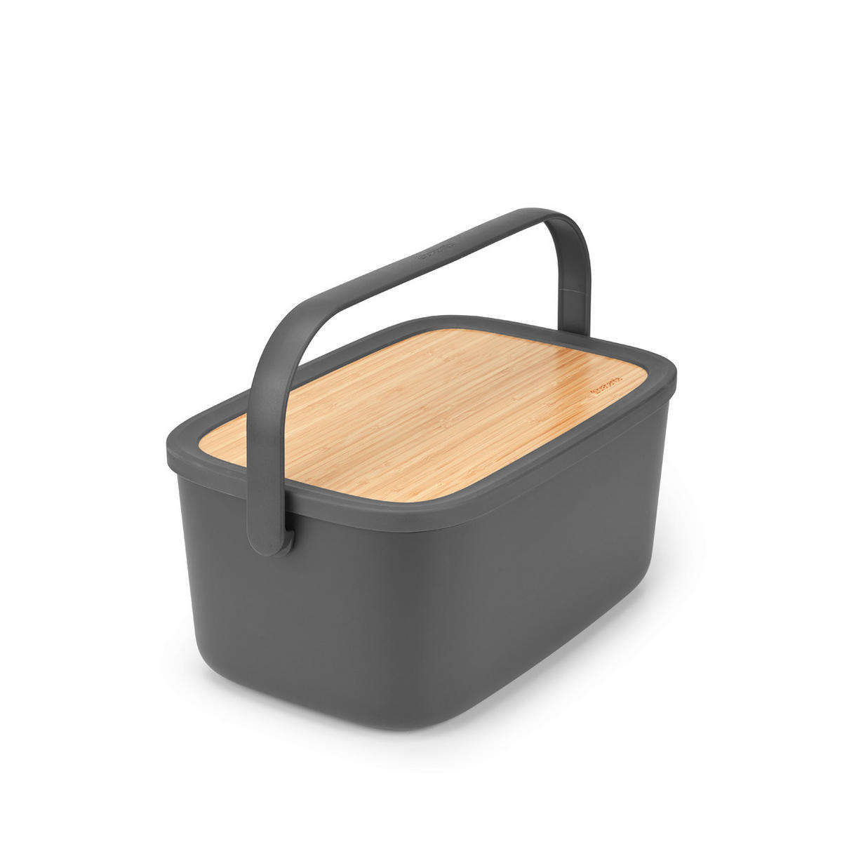 POSODA ZA KRUH   39.5/16.3/25.5 cm           - temno siva, Design, umetna masa/les (39.5/16.3/25.5cm) - Brabantia
