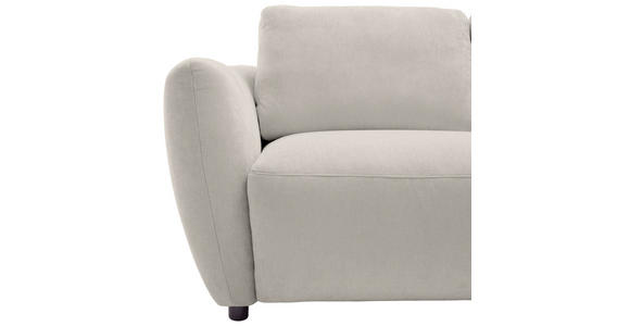 ECKSOFA  in Chenille Platinfarben  307/224 cm  - Platinfarben/Schwarz, KONVENTIONELL, Kunststoff/Textil (307/224cm) - Hom`in