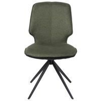 STOL, kovina, tekstil siva, zelena  - siva/črna, Design, kovina/tekstil (49/86,5/63cm) - Novel