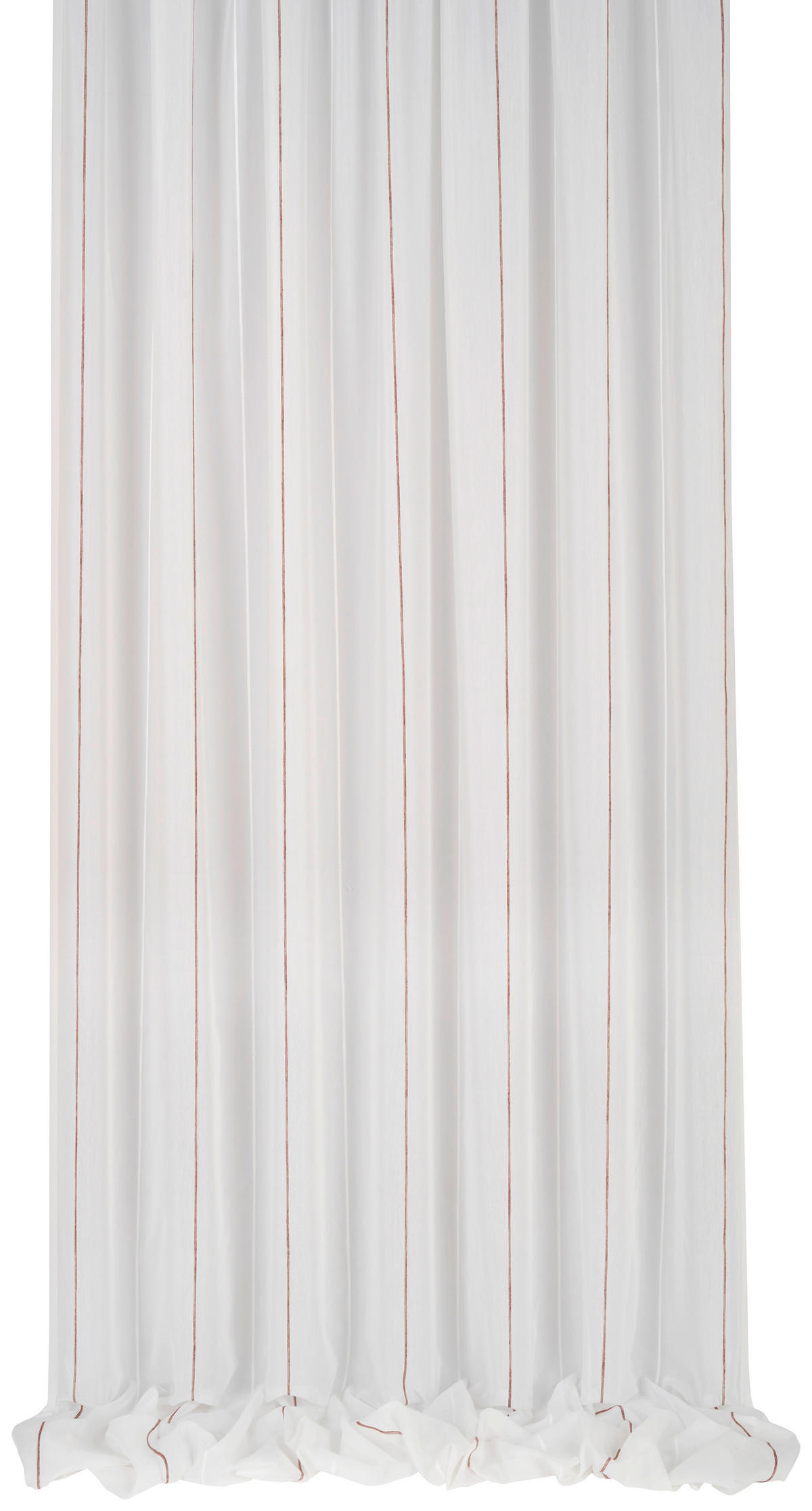 VORHANGSTOFF per lfm halbtransparent  - Rot, KONVENTIONELL, Textil (280cm) - Esposa