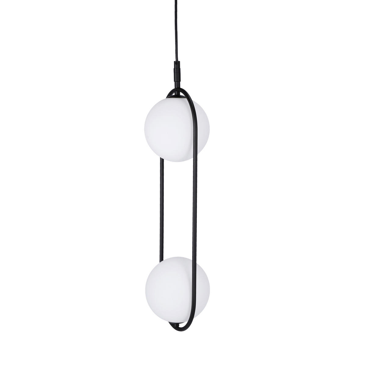 HÄNGLAMPA Cordel  - vit/svart, Design, metall (18.5/15cm)