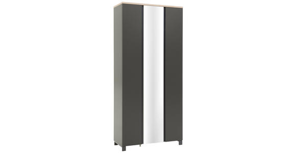 GARDEROBE 6-teilig in 270/195/40 cm - Eichefarben/Anthrazit, Design, Holz/Holzwerkstoff (270/195/40cm) - Dieter Knoll