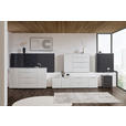 SIDEBOARD  in 225/99/42 cm  - Anthrazit/Alufarben, Design, Glas/Holzwerkstoff (225/99/42cm) - Voleo