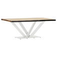 TISCHPLATTE      - Akaziefarben, Design, Holz (200/100/5cm) - Landscape