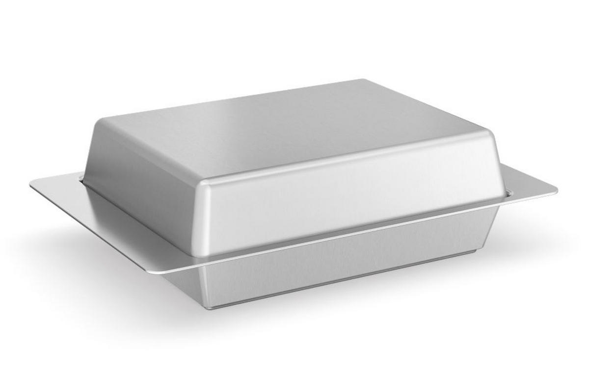 POSODICA ZA MASLO  Acio    16/10,4/4,8 cm         - barve aluminija, Basics, kovina (16/10,4/4,8cm) - Zack