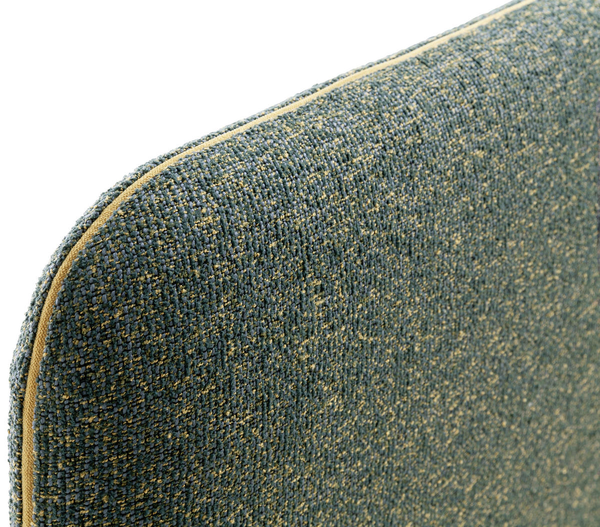 POLSTERBETT PRIMO 160/200 cm  in Dunkelgrün, Gelb  - Dunkelgrün/Gelb, Design, Textil/Metall (160/200cm) - Xora