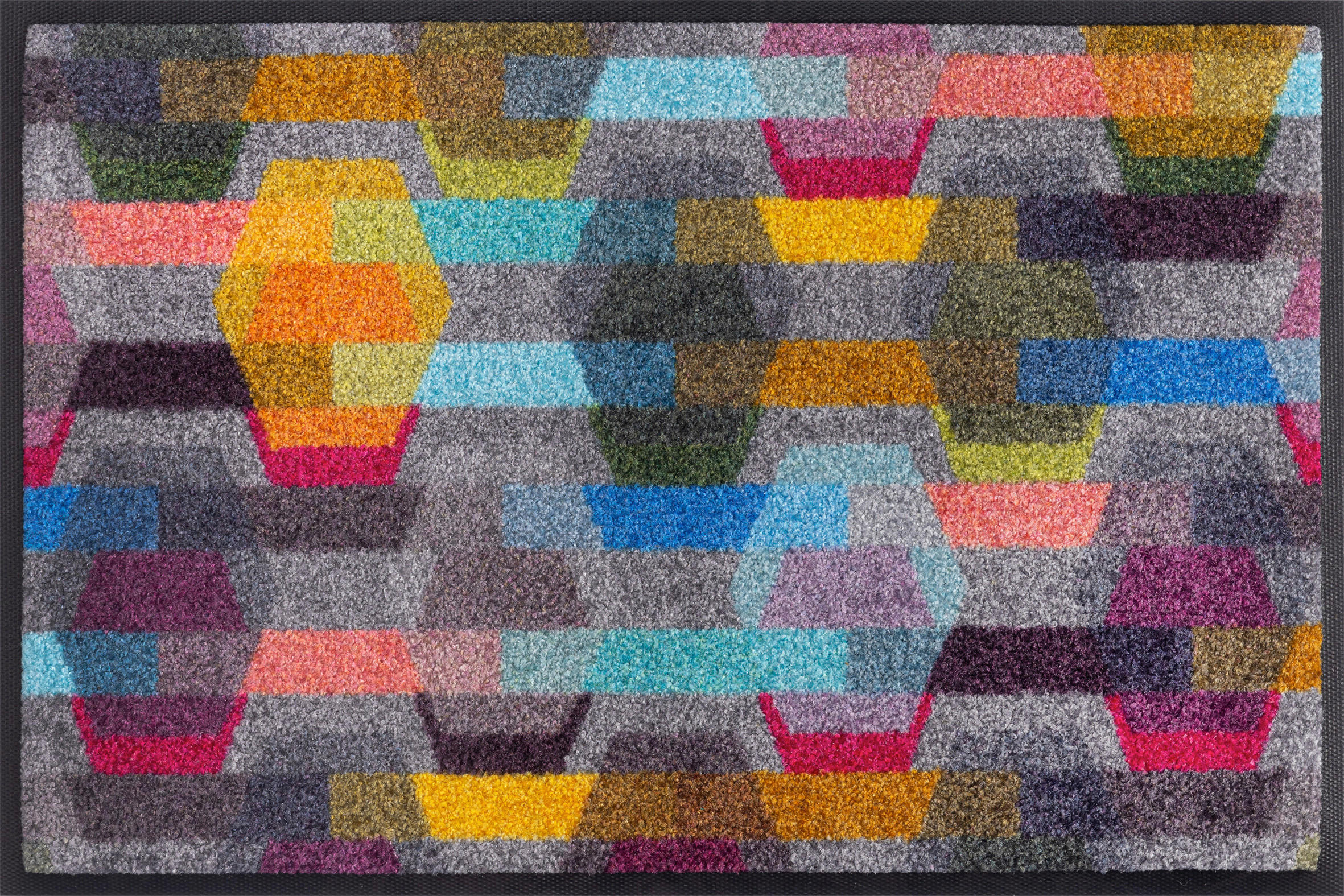 FUßMATTE 40/60 cm Limit  - Multicolor, Design, Kunststoff/Textil (40/60cm) - wash+dry