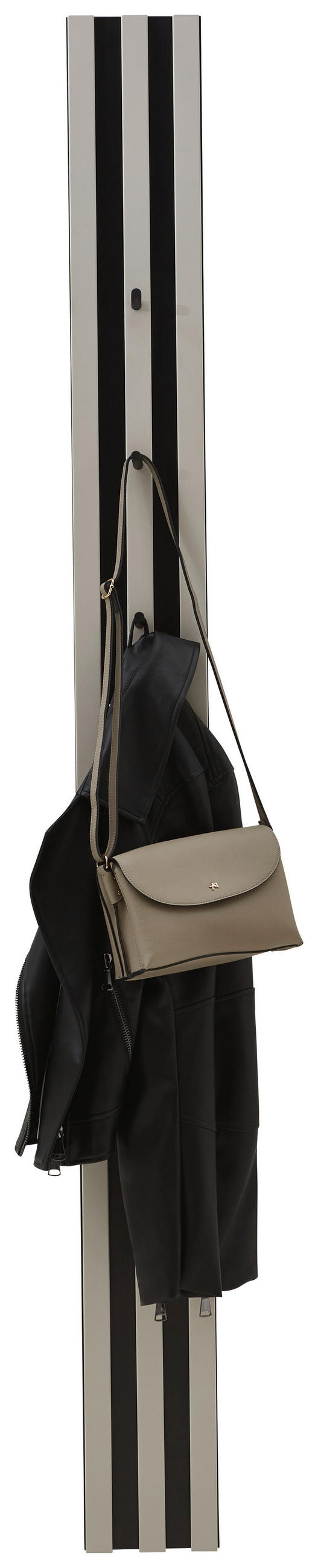 GARDEROBENPANEEL  in 16/185/14 cm  - Kaschmir/Schwarz, Design, Holzwerkstoff (16/185/14cm) - Voleo