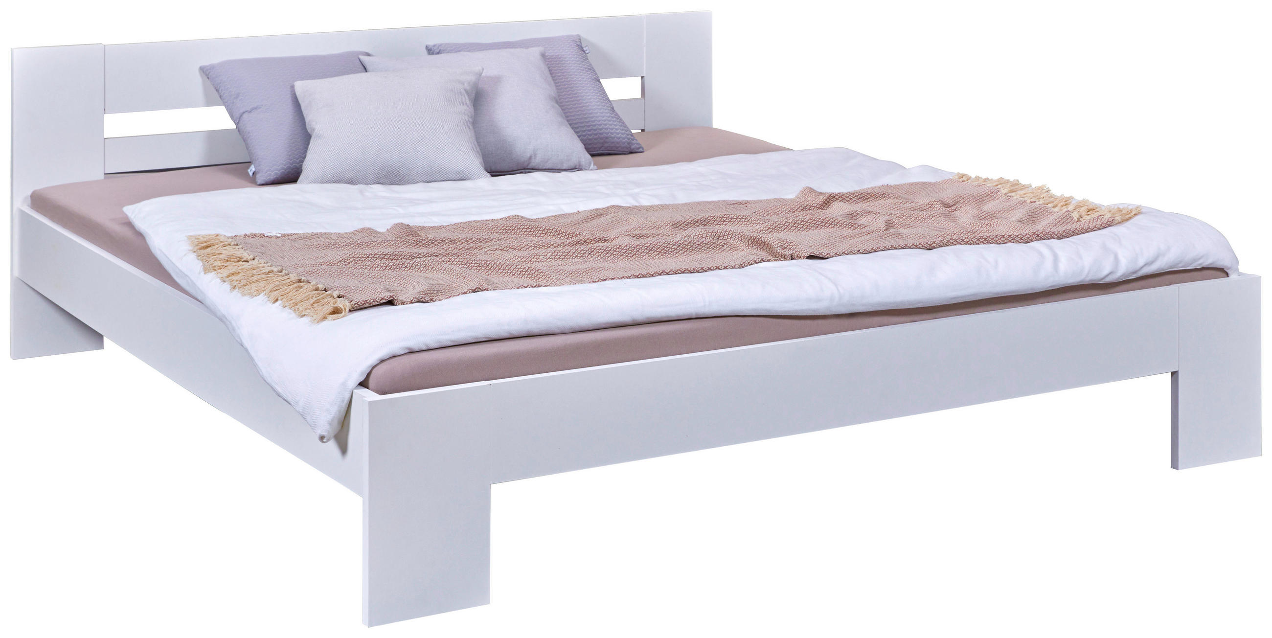 BETT 180/200 cm  in Weiß  - Weiß, MODERN (180/200cm) - MID.YOU