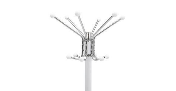 KLEIDERSTÄNDER in Weiß 37/172/37 cm   - Weiß, Basics, Kunststoff/Stein (37/172/37cm) - Carryhome