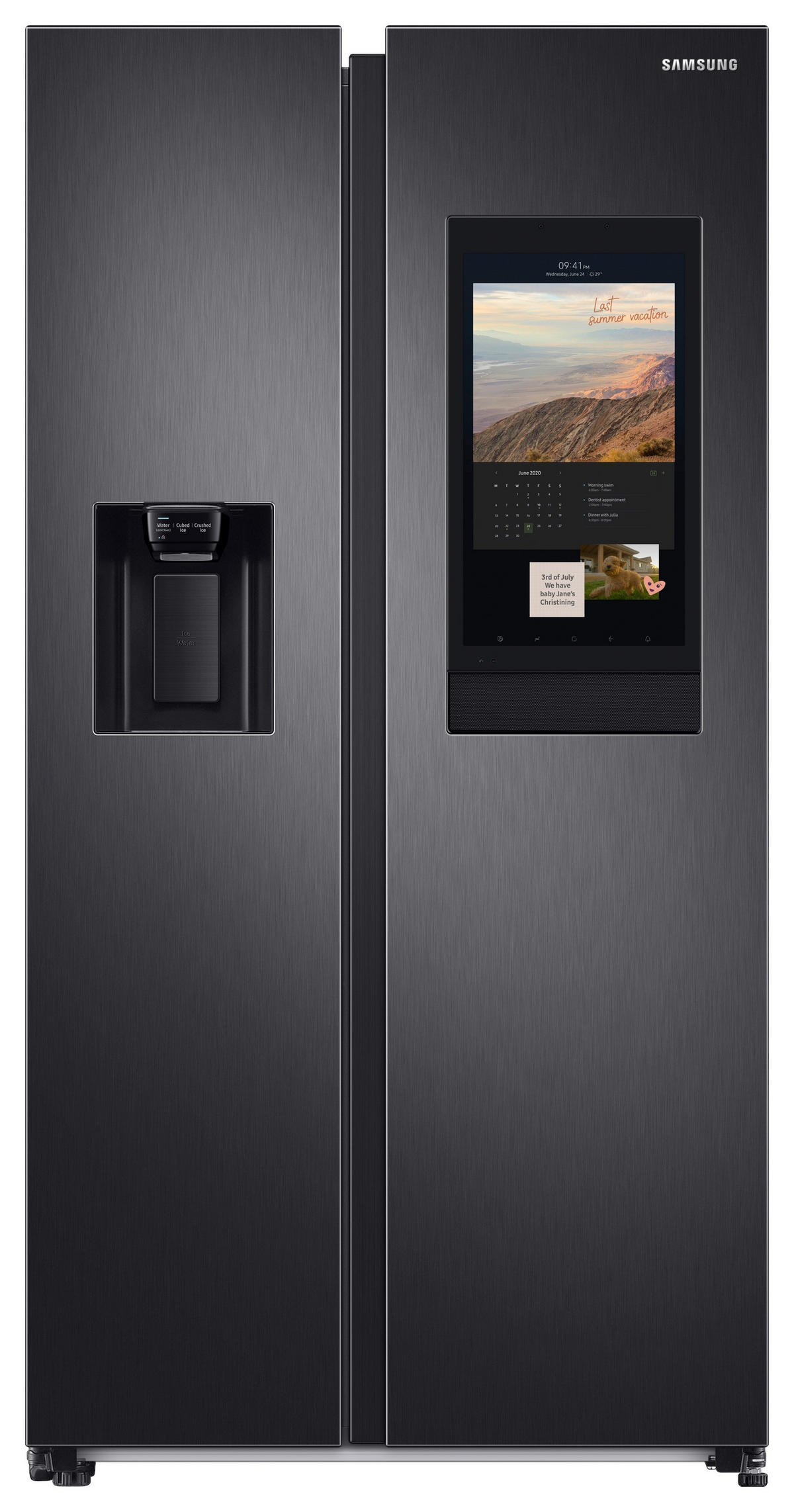 SIDE-BY-SIDE 91,2/178/71,6 cm RS6HA8891B1/EG  - Schwarz, Basics, Glas/Kunststoff (91,2/178/71,6cm) - Samsung