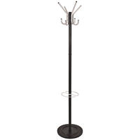 STOJAN DO ŠATNY - černá/barvy hliníku, Design, kov (36/182cm)