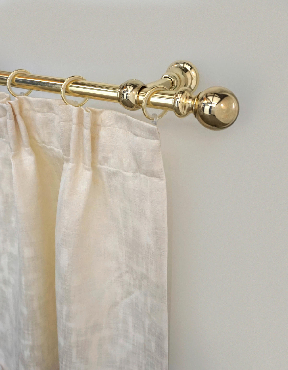 VORHANGSTANGE 185 cm  - Goldfarben, KONVENTIONELL, Metall (185cm)