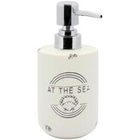 DÁVKOVAČ MYDLA modrá, biela - modrá/biela, Basics, keramika (7,5/17/7,5cm) - Sadena