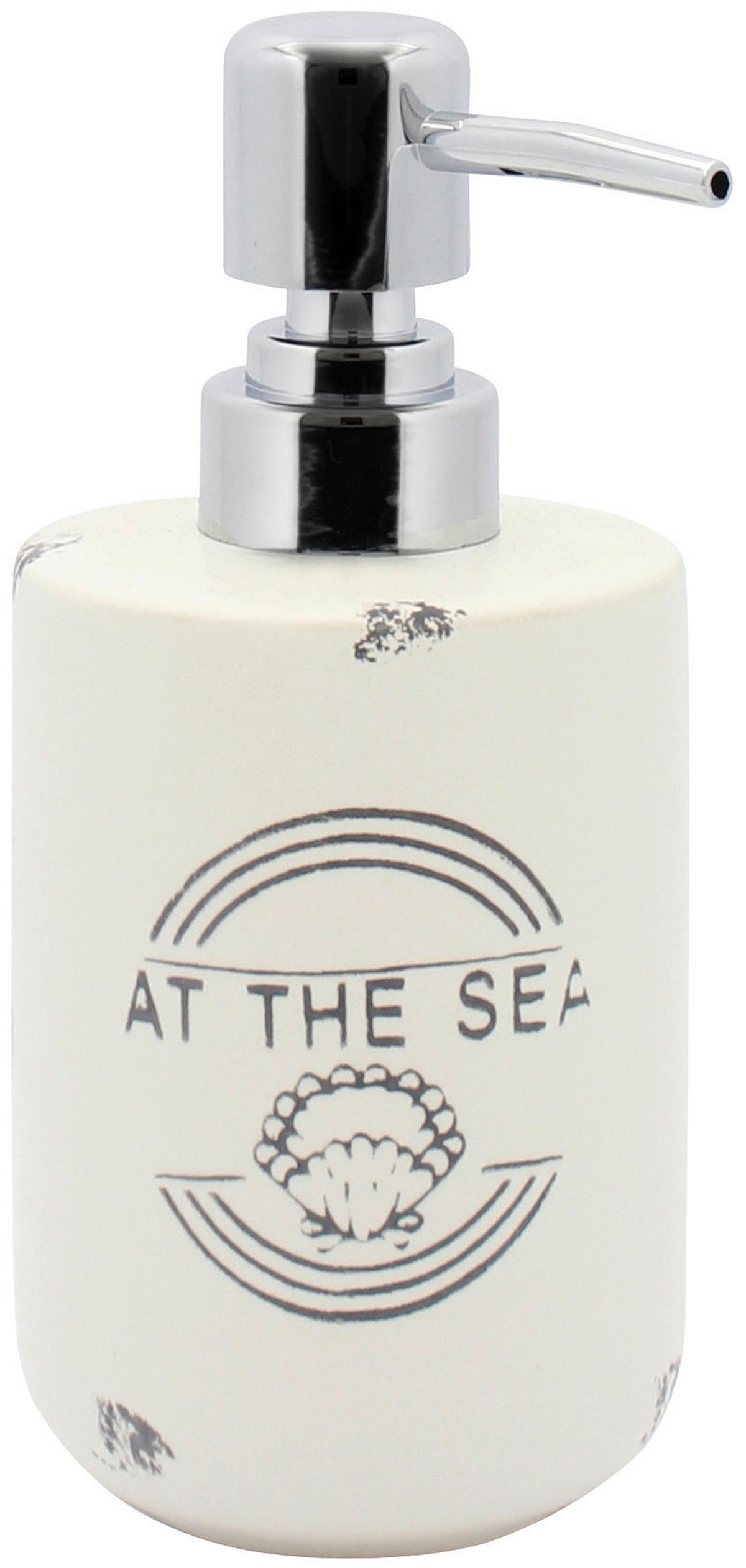 DÁVKOVAČ MYDLA modrá, biela - modrá/biela, Basics, keramika (7,5/17/7,5cm) - Sadena