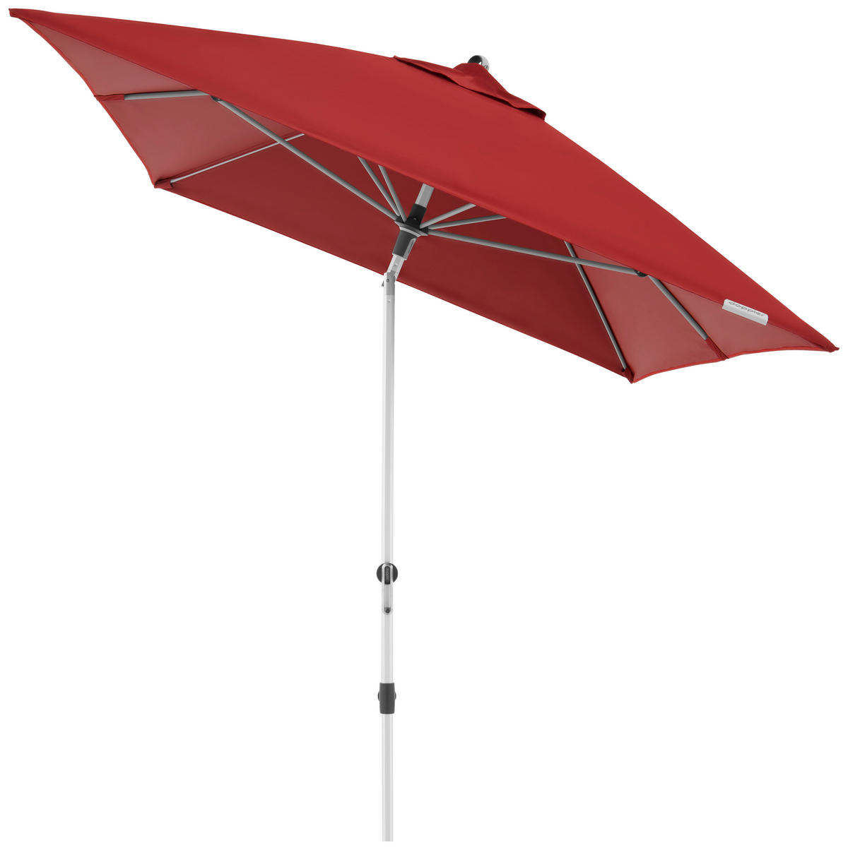 SONNENSCHIRM  300/200 cm  - Bordeaux/Alufarben, KONVENTIONELL, Textil/Metall (300/200cm) - Doppler