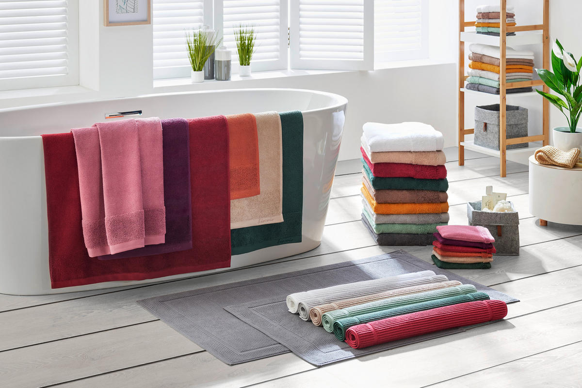 PROSOP DE BAIE 90/180 cm argintiu  - argintiu, Natur, textil (90/180cm) - Bio:Vio