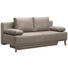 SCHLAFSOFA in Textil Eichefarben, Beige - Eichefarben/Beige, Design, Holz/Textil (192/92/90cm) - Novel SCHLAFSOFA in Textil Eichefarben, Beige - Eichefarben/Beige, Design, Holz/Textil (192/92/90cm) - Novel