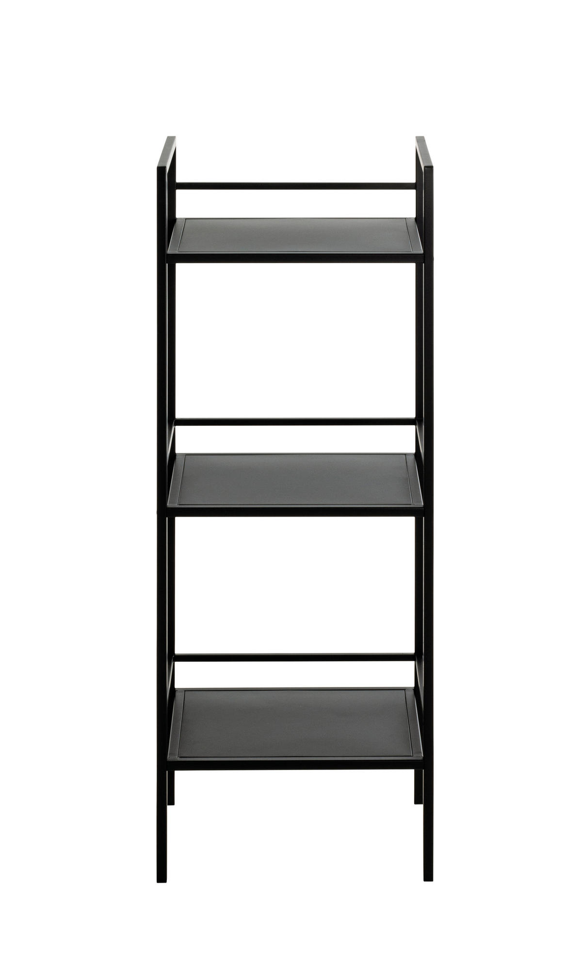 REGÁL, černá, ocel, 35/95/25 cm - černá, Design, kov (35/95/25cm)