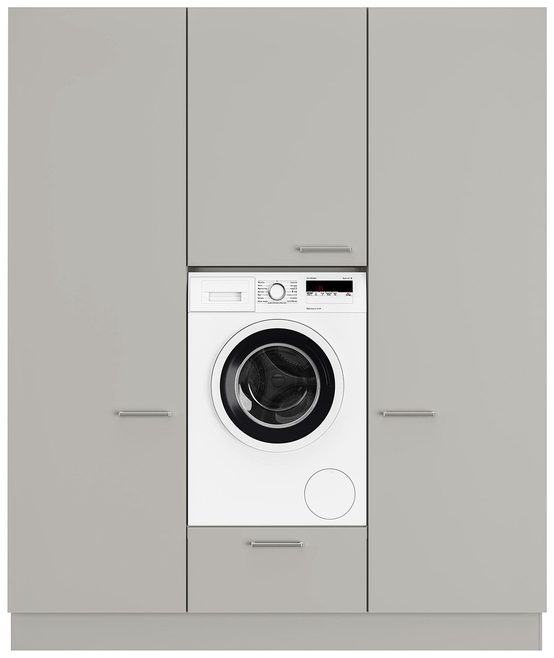 HAUSWIRTSCHAFTSRAUM 180/216,6/58,2 cm  in Grau  - Grau, MODERN, Holzwerkstoff (180/216,6/58,2cm) - Nobilia