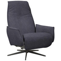 RELAXSESSEL in Textil Anthrazit  - Anthrazit/Schwarz, Design, Textil/Metall (76/103/86cm) - Welnova