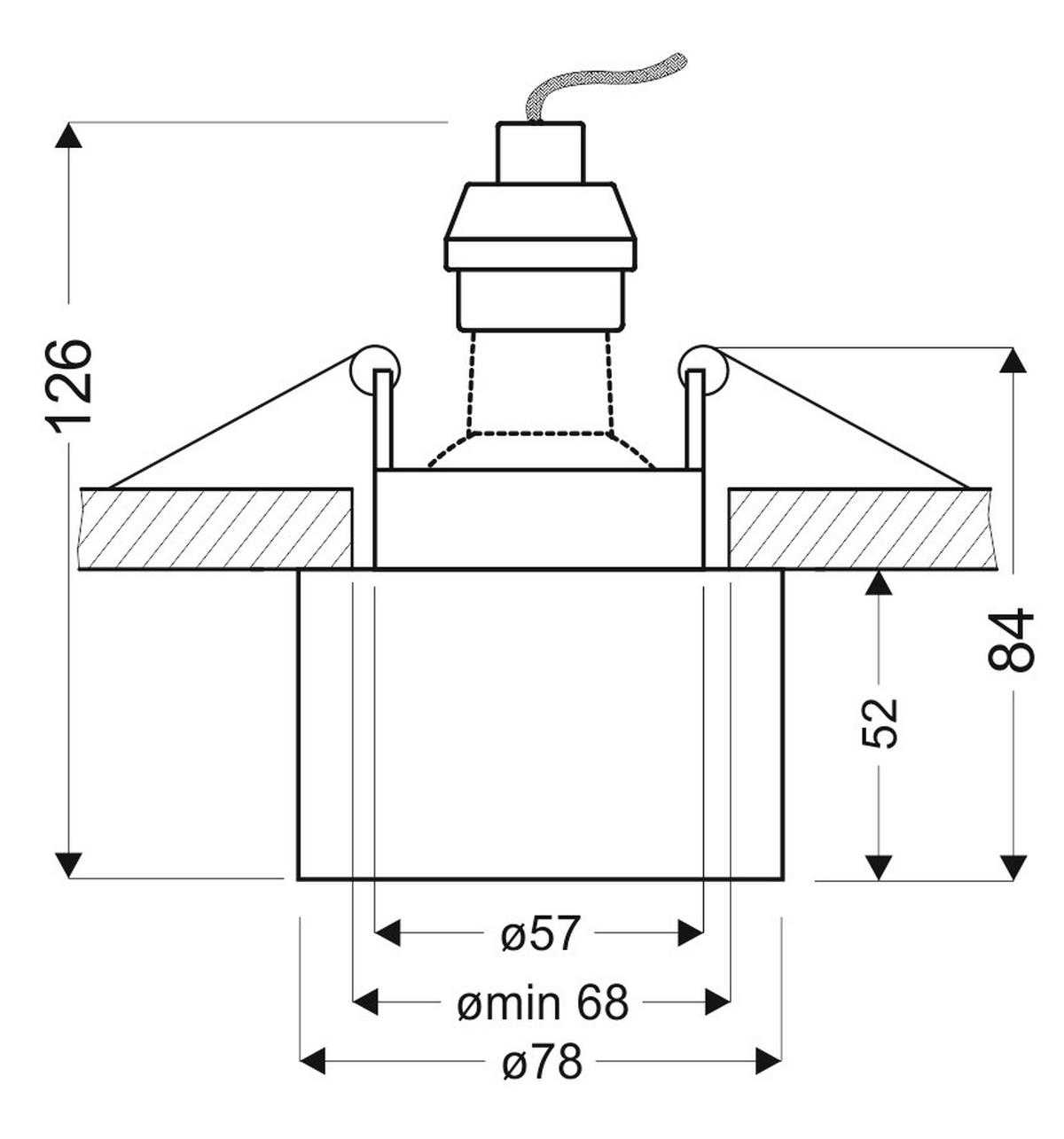 DECKENLEUCHTE 7.8/7.8/5.2 cm   - Weiß, Basics, Metall (7.8/7.8/5.2cm)