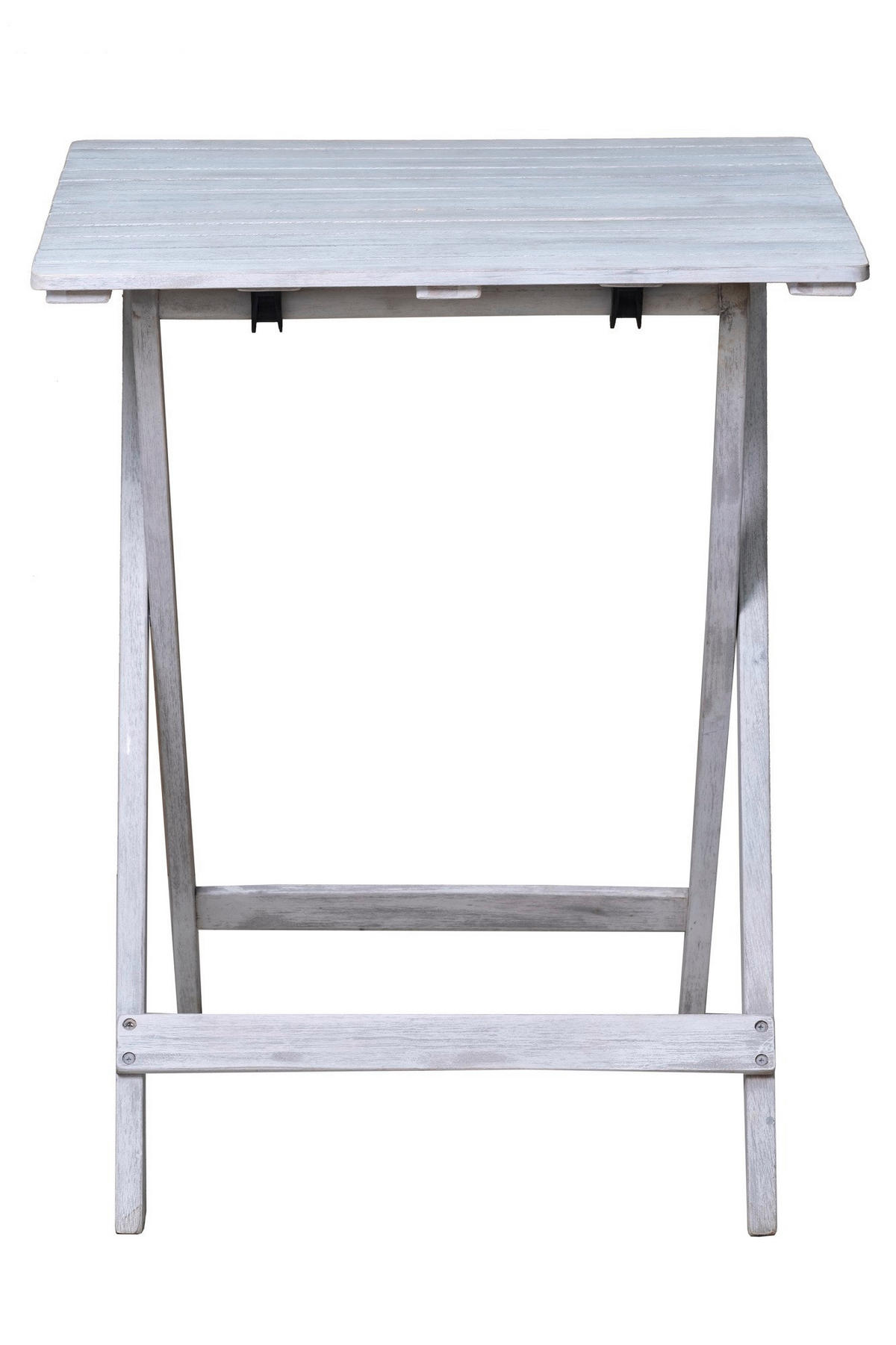 BALKONSET  3-teilig  - Grau, Natur, Holz - Livetastic