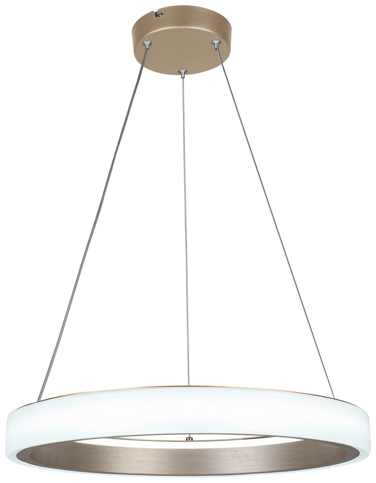 HÄNGELEUCHTE 50/120 cm   - Weiß/Cappuccino, Trend, Kunststoff/Metall (50/120cm) - Collet's Monde