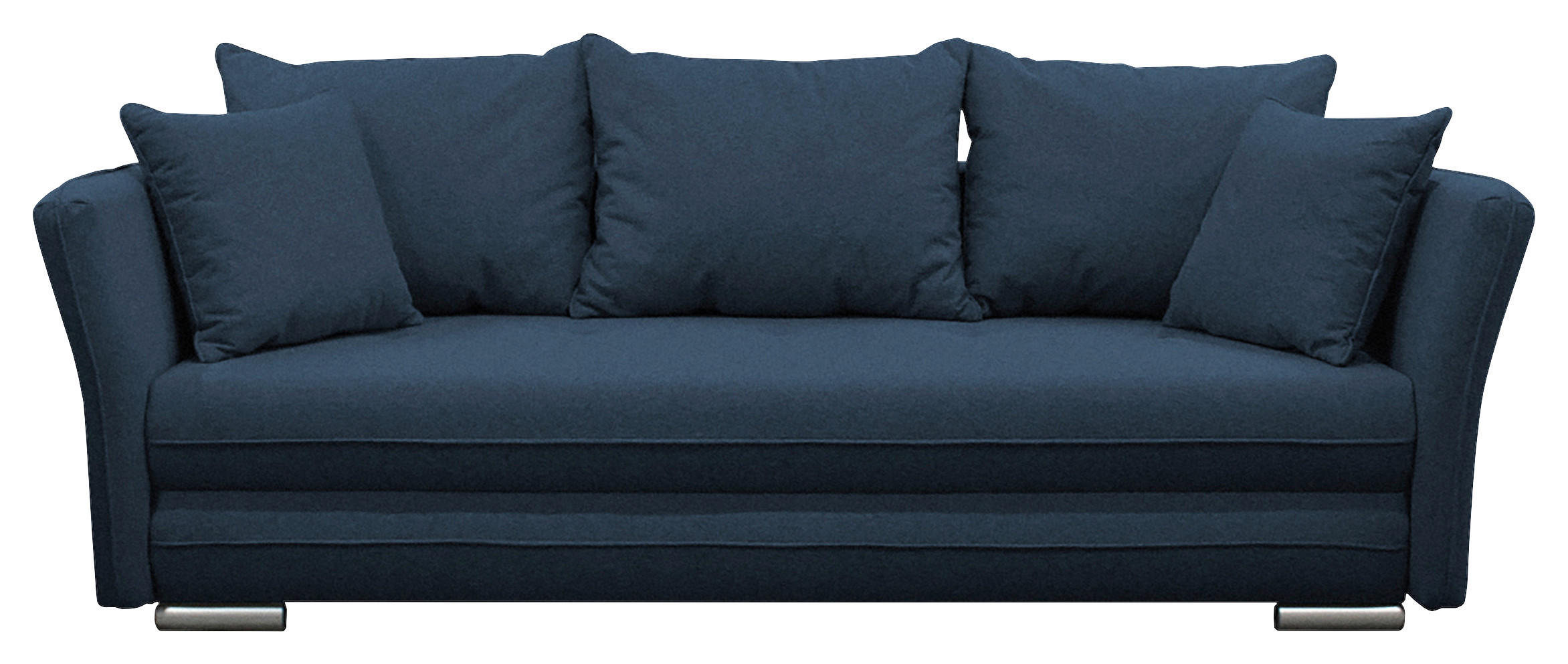 SCHLAFSOFA Webstoff Blau  - Blau/Silberfarben, Design, Kunststoff/Textil (235/83/106cm) - MID.YOU